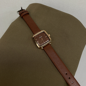 Montre marron CILOA pour femme, cadeau de luxe carré, nouvelle mode 2026, petite et raffinée, marque authentique, montre à quartz étanche - Product Image 5