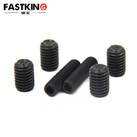 Jeu de douilles ISO4029 1/4 pouces Grade12.9 oxyde noir extrémité concave douille hexagonale vis de réglage à dents fines norme américaine