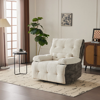 Fauteuil inclinable de loisir surdimensionné à un siège en bois moderne sans ODM OEM pour salon