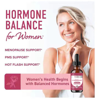 Compléments alimentaires à base de plantes pour le syndrome prémenstruel, gouttes liquides pour l'équilibre hormonal féminin, OEM, Ortie piquante, Cohosh noir, Extrait de feuille de framboise rouge