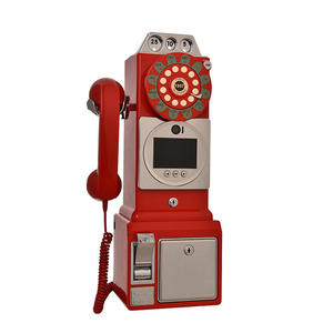 Telefono Vintage per Libro degli Ospiti Audio-Video, Popolare Accessorio per Matrimoni e Feste, Cabina Telefonica Rotante con Messaggi Audio - Product Image 4