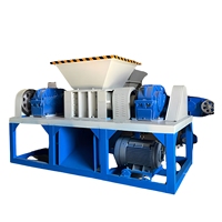 Broyeur de plastique à double arbre avec moteur et démarrage/arrêt automatique, puissance 90 kW pour le recyclage des déchets plastiques et le traitement du caoutchouc