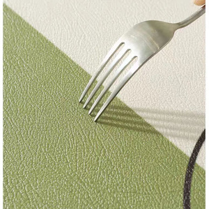Großhandels preis Benutzer definierte Wohnzimmer möbel Einfaches modernes Design Runde Tischdecke Unterschied liche Größe Bunte PVC-Esstisch matte - Product Image 4