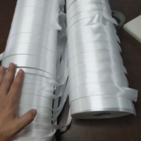 Ruban en satin polyester imprimé personnalisé, étiquettes d'entretien en rouleau, imperméables et écologiques, longueur 200 m