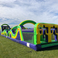 Châteaux gonflables commerciaux d'extérieur, maison de rebond pour fêtes, jeu pour adultes et enfants, parcours d'obstacles gonflable amusant pour enfants