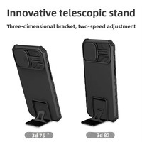 Béquille Caméra Housse Protection D'objectif Antichoc Téléphone étui pour iphone 17 16 15 14 13 Pro Max