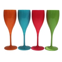 Flûtes à Champagne en plastique, verre à vin, pour fête, gobelet à vin, en plastique, pour boissons de bar