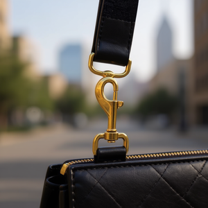 Moschettone in metallo ILAN 20mm x 65mm colore oro per tracolla borsa - Product Image 2