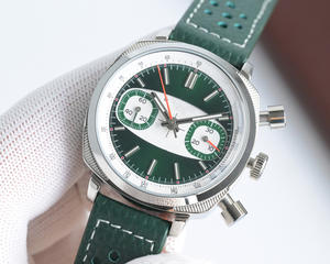 Reloj de Pulsera con Cronógrafo, Correa de Cuero a Juego, Extremadamente Elegante con Acabado Perfecto, Reloj para Hombre - Product Image 1