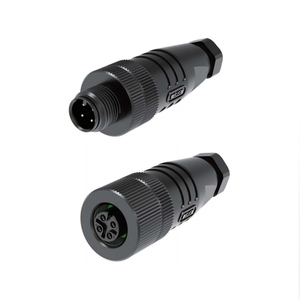 <span class=keywords><strong>D</strong></span>-코드 4 극 남성 수중 차폐 자동차 금속 조립 M12 커넥터 - Product Image 3