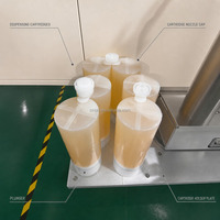 Machine de remplissage semi-automatique de polyurée de 1500 ml, machine de remplissage sur chariot pour le remplissage de mastic silicone haute viscosité avec rapport de mélange 1:1