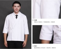 Vêtements de travail pour restaurant Izakaya, veste de chef noire/blanche, tablier de taille, vêtements de cuisine et veste de chef de sushi, logo personnalisé, Japon, pour hommes