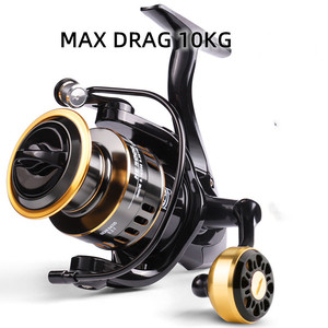 <span class=keywords><strong>Moulinet</strong></span> de pêche Tout métal Bobine 10KG Max Drag Poignée en acier inoxydable Bobine de ligne <span class=keywords><strong>Moulinet</strong></span> de pêche à la traîne en eau salée - Product Image 2
