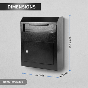 Buzones de Correo de Acero Galvanizado Grueso de Gran Capacidad y Alta Calidad, Resistentes al Agua y al Óxido - Product Image 6