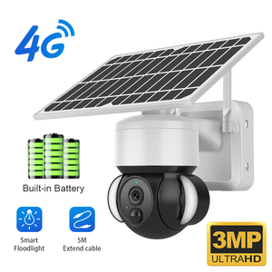 Wireless Outdoor <strong>4G</strong>/<strong>WiFi</strong> Security <strong>Camera</strong> 3.0MP UBOX App Solar Charge Battery Floodlight <strong>Camera</strong> - Product Image 2