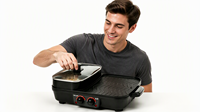 Plaque de cuisson électrique professionnelle pour la maison, vente en gros, poêle à frire et à griller tout-en-un, barbecue automatique pour usage extérieur et hôtelier