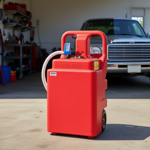 Vevor Bidón Portátil para Combustible de 120 Litros con Bomba de Transferencia Eléctrica para Diésel y Gasolina, Rojo - Product Image 2