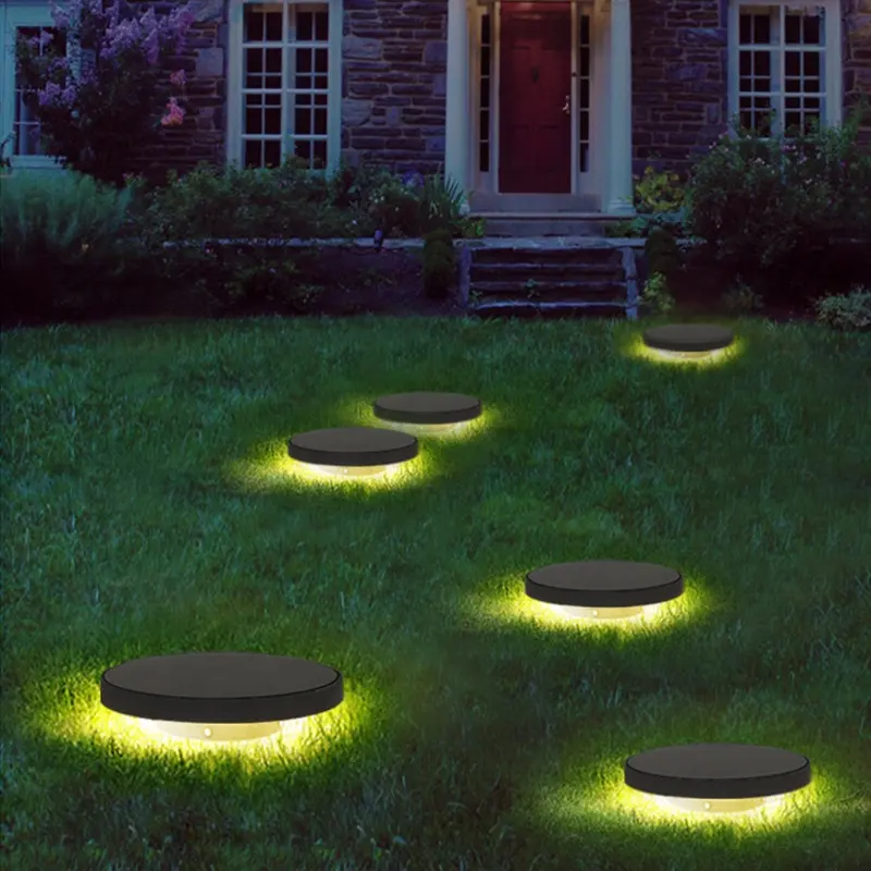 Zonne-Energie Buiten Gazon Licht Grond Plug Type Wit Geel Blauw Groen Licht Kleur Waterdichte Ip67 Led Solar Tuinlamp