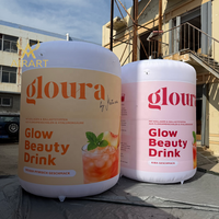 Ballon publicitaire gonflable personnalisé en forme de bouteille pour la promotion commerciale, la décoration et l'affichage en magasin ou sur pelouse