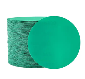 Herramientas abrasivas de nueva tendencia, hoja de papel de lija de película verde de 6 pulgadas, disco de lijado de gancho y bucle, disco de Velcro para pulir automóviles - Product Image 2