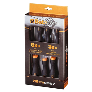 BETA 8-piece <b>screw</b> <b>driver</b> <b>set</b>, item 1203/D8P - Product Image 1