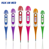 Termometer Digital Medis Klinis Tahan Air Fleksibel untuk Dewasa dan Bayi, Pengukuran Oral, Rektal, dan Ketiak, Harga Grosir Pabrik HUAAN MED