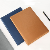 Organizador de oficina de cuero PU eficiente archivador de documentos Carpeta de anillo carpeta de archivos cartera para suministros de oficina