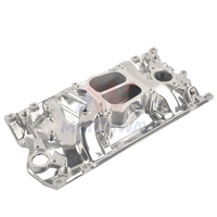 Collecteur d'admission double plan MATCHWAY neuf, 1500-6500 tr/min, en aluminium, bas profil, Vortec SBC, pour moteur Small Block Chevy 350 96-02, poli