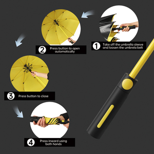 Payung Lurus Anti Angin Anti Hujan Logo Kustom Grosir untuk Pria Wanita, Payung Golf Pelindung Matahari dan Hujan dengan Penutup Tahan Air - Product Image 3