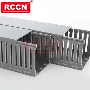 RCCN Narrow Slot HVDR4040F Wiring duct Guaranteed Quality PVC Cable Trunking Wire Raceway Plastic Wireway Trough