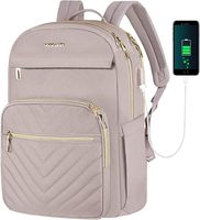 15.6 pouces Nylon sac à dos pour ordinateur portable Port USB élégant sac de travail étanche pour femmes hommes sac de voyage à la mode pour les infirmières collège