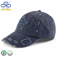 Hoge Kwaliteit Katoen Gewassen Sport Baseball Caps Custom Geborduurd Logo Heren Lopende Platte Gorras Hoed Gewassen
