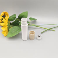 Vente en gros de flacons à bille en plastique pour crème pour les yeux de 10 ml, perles en acier/perles en verre, flacons à bille portables pour application