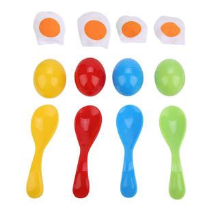 Œuf et <span class=keywords><strong>cuillère</strong></span> en plastique pour enfant, jeu de <span class=keywords><strong>course</strong></span>, vente en gros, prix d'usine - Product Image 2
