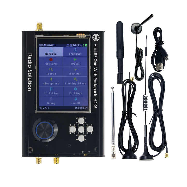 PortaPack H2 + HackRF One R9 V2.0.1 + 5 Antennas - SDR Radio Kit
