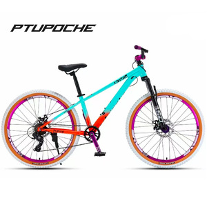Bicicleta de Montaña para Descenso con Frenos de Disco Dobles y Horquilla con Resorte de Aceite para Ciclismo de Trail, Todoterreno, Cross-Country y Saltos en Tierra - Product Image 1