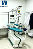 Table de repassage industrielle automatique à aspiration intégrée en acier inoxydable 304, haute efficacité, pour blanchisserie et hôtels, certifiée CE