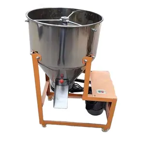 Landwirtschaft licher Tierfutter mischer 50kg 75kg 120kg Vertikaler Edelstahl futter mischer Saatgut beschichtung maschine