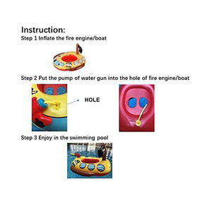 <span class=keywords><strong>Bateau</strong></span> de <span class=keywords><strong>Pirate</strong></span> gonflable pour enfants, jeu amusant de piscine de fête d'été, flotteur pour bébé avec pistolet d'écureuil, cavalier gonflable pour enfants, vente en gros - Product Image 3