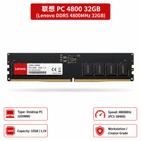Mémoire RAM d'origine Lenovo pour ordinateur de bureau 8 Go 16 Go 32 Go 2666 MHz 3200 MHz 4800 MHz 5600 MHz DDR4 DDR5 UDIMM Plug and Play pour PC de bureau