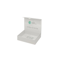 Paquet de boîte-cadeau en carton naturel solide personnalisé A5 t-shirt blanc à ouverture par rabat imprimé soins de la peau feuille de fermeture magnétique de taille moyenne