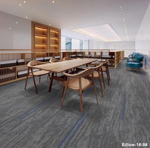 2023 nouveau produit fournisseur d'usine de tapis en Nylon plénolor carrelage de luxe pour la maison <span class=keywords><strong>boucle</strong></span> Pile noir carré PE support de tapis carreaux - Product Image 5