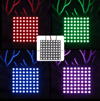 Panel LED Flexible WS2812 SK6812 DC5V WS2812b 8x8 8x32 16x16, Matriz de Píxeles RGB, Pantalla Programable DIY