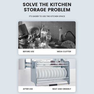 <strong>Wall</strong> Cabinet Electric Lift Kitchen <strong>Storage</strong> Pull Down Shelf Cabinet <strong>Storage</strong> <strong>Basket</strong> - Product Image 6