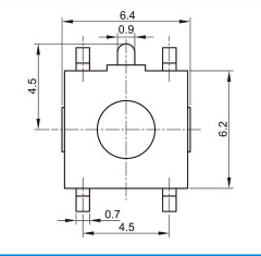 6.2*6.2 SMD SMT xúc giác chiếu sáng cảm ứng <span class=keywords><strong>mini</strong></span> tact chuyển đổi với Brass Bìa - Product Image 5