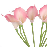 Fleur artificielle miniature en plastique de haute qualité, faite à la main, en forme de lotus, 36 cm, pour décoration de mariage, de la Saint-Valentin et de Noël