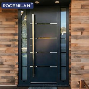 ROGENILAN, Proveedor Chino de Puertas Pivotantes de Seguridad de Aluminio <span class=keywords><strong>Antirrobo</strong></span> <span class=keywords><strong>para</strong></span> Entrada Principal de Viviendas - Product Image 2