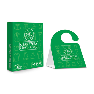 Piège à <span class=keywords><strong>mites</strong></span> sûr non toxique pour les vêtements Tineola Bisselliella matériau en papier solide à base de phéromones attracteur de <span class=keywords><strong>mites</strong></span> de vêtements - Product Image 2
