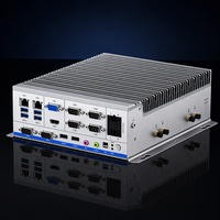 PC Box Industri Modular Tanpa Kipas, Intel Generasi ke-6-11 Core, 6 COM 2 LAN, Ekspansi Dual Mini PCIe