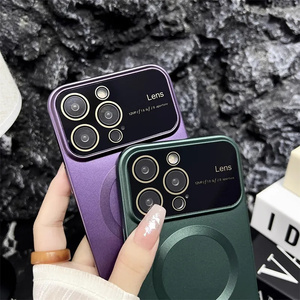 Funda de teléfono con carga inalámbrica magnética para <span class=keywords><strong>iPhone</strong></span> 15 <span class=keywords><strong>Pro</strong></span> <span class=keywords><strong>Max</strong></span> 14 13 12 <span class=keywords><strong>11</strong></span> <span class=keywords><strong>Pro</strong></span> <span class=keywords><strong>Max</strong></span> Plus, funda de ventana grande de silicona mate sólida - Product Image 6